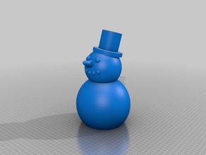 snowman piggybank containers bank container piggy 3d print model - Mito3D