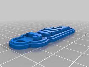 julia nar llaveros personalizado 3d print model - Mito3D