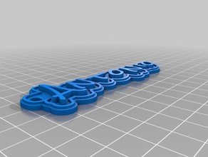 mar bnr llaveros personalizado 3d print model - Mito3D