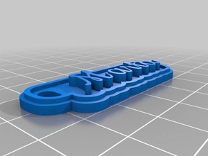 marta nar Anahtarlık özelleştirilmiş 3d print model - Mito3D