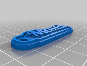 koch keychains customized 3d print model - Mito3D