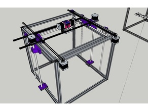 bigfat 41 doppio estrusore - stampa dimensioni 50 cm x x40cm La 3d 3dprinter grande scatola della stampante bigprinter reprap 3d print model - Mito3D