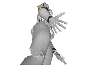 3d inmoov sketchup model v5 robots legs robot 3d print model - Mito3D