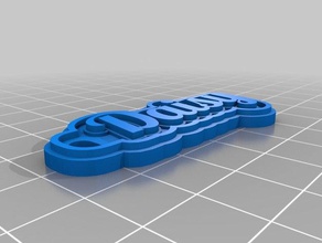 daisy Anahtarlık özelleştirilmiş 3d print model - Mito3D