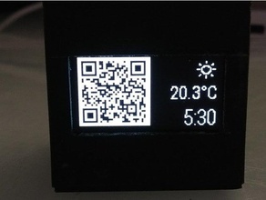 codice qr dell'orologio l'elettronica 3d print model - Mito3D