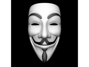 anonymous mask toy & game accessories guy fawkes one print v vendetta 3d print model - Mito3D