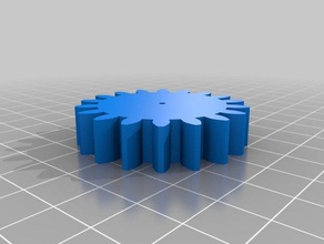 my customized involute spur gear 2 hobby 3d print model - Mito3D