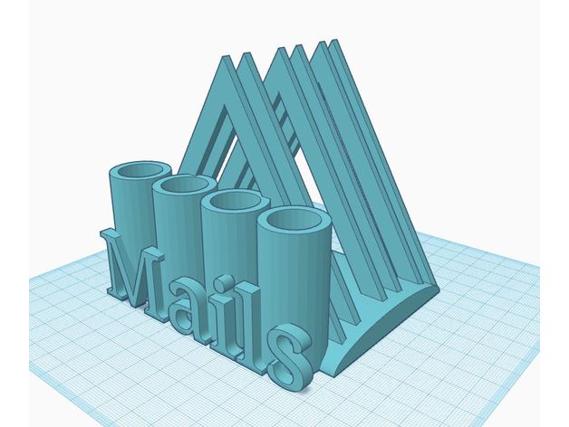 posta mektup kalem tutucu ofis briefe b ro yular kutusu örgüt Organizatör stift stifte 3D print model - Mito3D