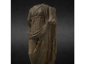 fortuna elinde cornucopia sol kol tarama ve kopyaları 3d baskı 3 Boyutlu Tarama bereket kültürel miras Yunan mermer mitoloji sistemleri uygulamaları din Roma heykel kadın 3d print model - Mito3D