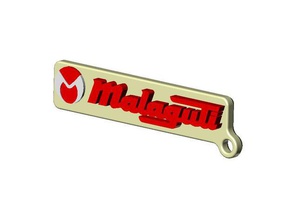 malaguti logo chaveiro sinais e logotipos 3d print model - Mito3D