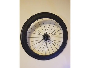 bike wheel hook sport & outdoors cycling organization storage 3d print model - Mito3D