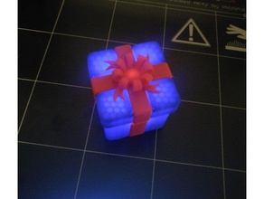 xmas hediye kutusu renk özelleştirme kaplar Noel dekorasyon tealight hediyesi 3d print model - Mito3D