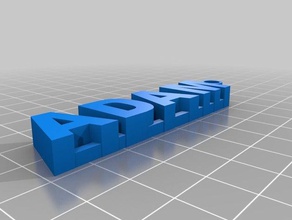 nombre llavero de adán llaveros 3d print model - Mito3D