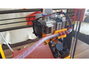 prusa i3 - cable ventilador de titular Impresora 3d las piezas soporte 3d print model - Mito3D