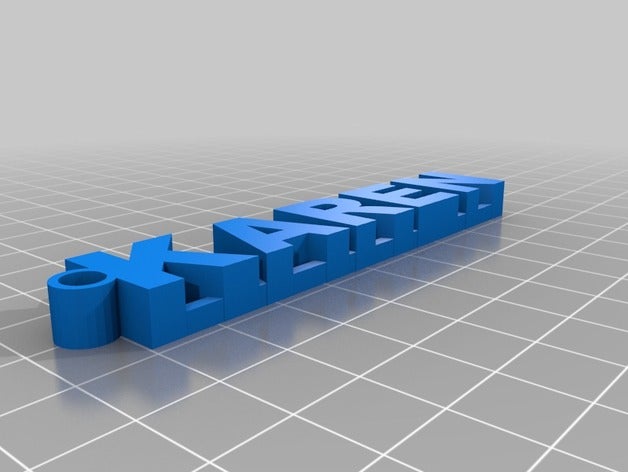 nombre llavero de karen llaveros 3D print model - Mito3D
