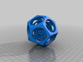 hyper d12 based turner's cube dice 3d print model - Mito3D