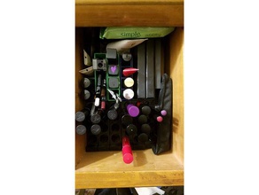 makeup desk drawer organizer blocks organization orginizer 3d print model - Mito3D