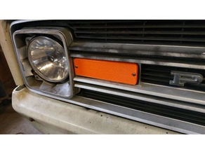 1976 plymouth dodge camioneta de carga señal giro delantera la lente vehículos automoción 3d print model - Mito3D
