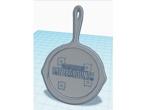 pubg pan remix kitchen & dining battlegrounds playerunknown playerunknowns 3d print model - Mito3D