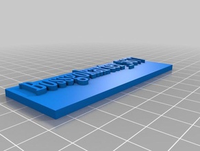 işaret 3d baskı 3d print model - Mito3D
