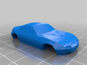 low poly miata hard top vehicles car mazda 3d print model - Mito3D
