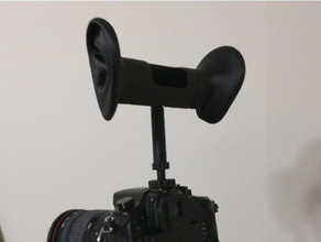 binaural avec le support de microphone l'audio 3d print model - Mito3D
