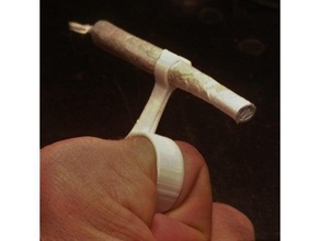 light practical cigarette ring accessories gadjet 3d print model - Mito3D
