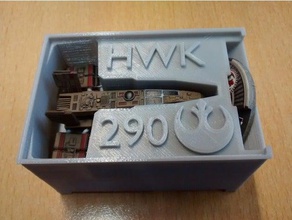 hwk-290 titular miniaturas x-wing stanley organizador brinquedo & acessórios para jogos hwk starwars star wars xwing 3d print model - Mito3D