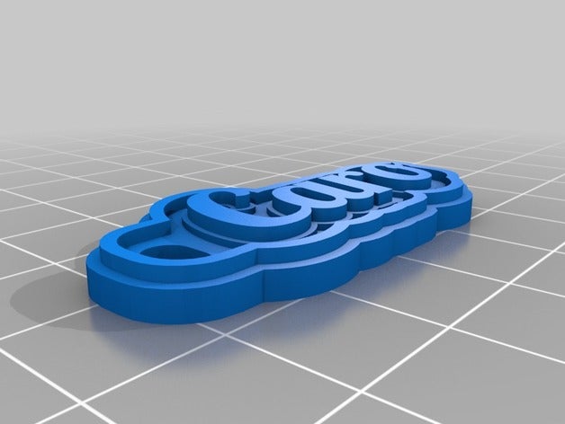 caro chaveiros personalizado 3D print model - Mito3D