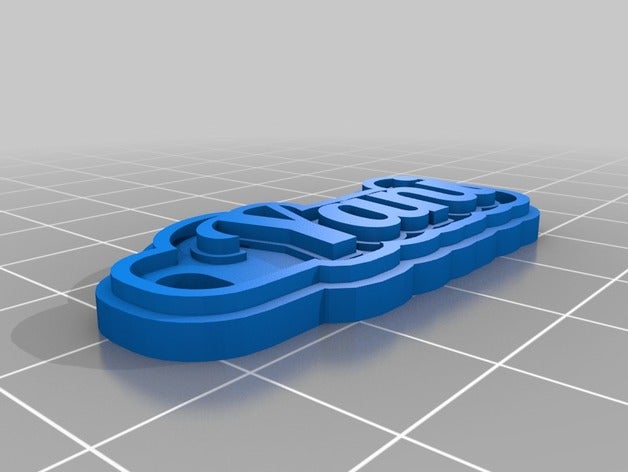 yani chaveiros personalizado 3D print model - Mito3D