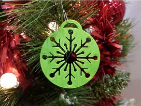 Schneeflocke Weihnachten Baum Dekoration ornament xmas tree ornaments 3d print model - Mito3D