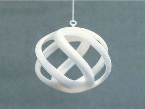 twirly elegant bauble decor christmas decoration ornament 3d print model - Mito3D