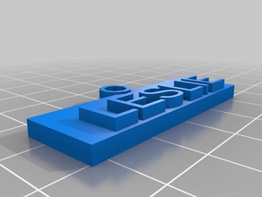 leslie name-tag Schlüsselanhänger kundengebundene 3d print model - Mito3D