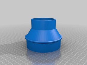 dewalt table saw hose adapter parts customized 3d print model - Mito3D