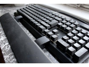 bilek dinlenme spacer corsair k70 rgb k65 ev bilgisayar oyun klavye mekanik 3d print model - Mito3D