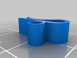 simple 175 mm filament spool clip 3d printer accessories 3d print model - Mito3D
