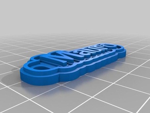 mauro keychains customized 3d print model - Mito3D