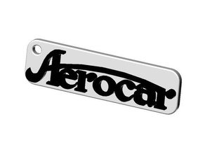 aero car logo keyring signs & logos 3d print model - Mito3D