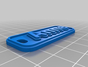 schl sselanh doigt d nn anne de porte-clés personnalisé 3d print model - Mito3D