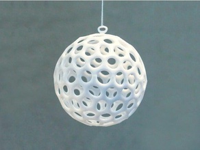 voronoi-christbaumkugel Dekor spielerei Weihnachten Weihnachts-Dekoration ornament Dekoration voronoi 3d print model - Mito3D