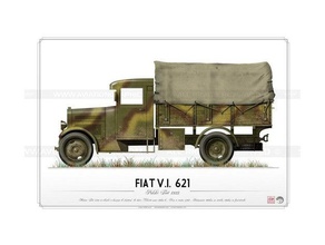 polski fiat 621 araç cıvata alevler savaş Polonya II İkinci Dünya Savaşı 3d print model - Mito3D