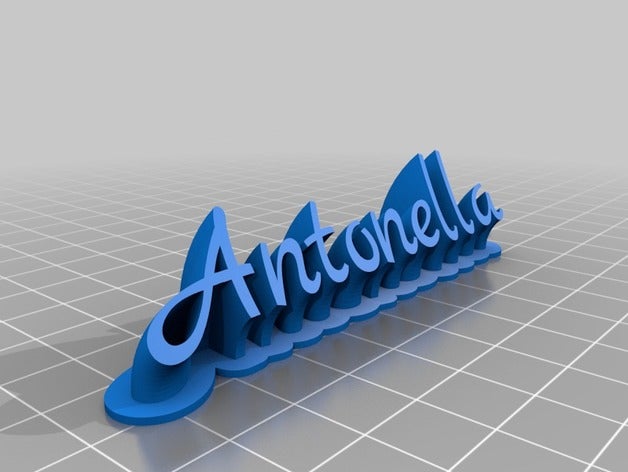 antonella de la oficina personalizado 3D print model - Mito3D