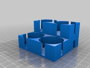 2 oz paint holder small printers organization model organizer 3d print model - Mito3D