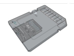 kingston microsd + adattatore l'elettronica l'adattatore frullatore dettagliate micro sd scheda sktechup 3d print model - Mito3D