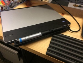 intuous pen holder - horizontal computer intuos wacom 3d print model - Mito3D