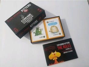 exploding kittens inserire manica carte unsleeved giochi 3d print model - Mito3D