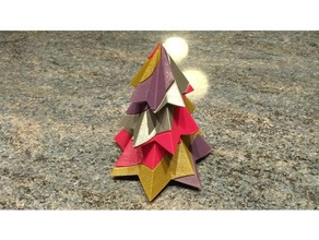 candy cane christmas tree - 4 Farben single-extruder Dekor Weihnachten Weihnachtsbaum 3d print model - Mito3D