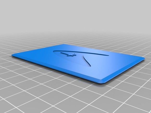 starfleet throwing cards 3D print model - Mito3D