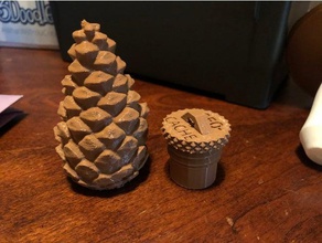 pine cone-cache sport & im freien 3d print model - Mito3D
