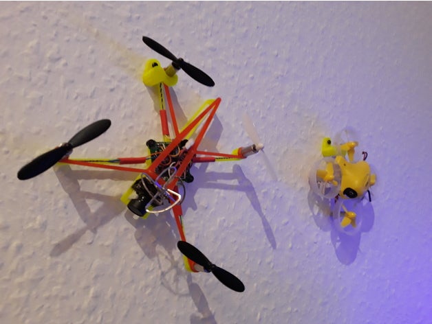 mikro-helikopter duvara monte edin r c araçlar bıçak inductrix gerçek huductrix tinywhoop küçük bir çığlık 3D print model - Mito3D